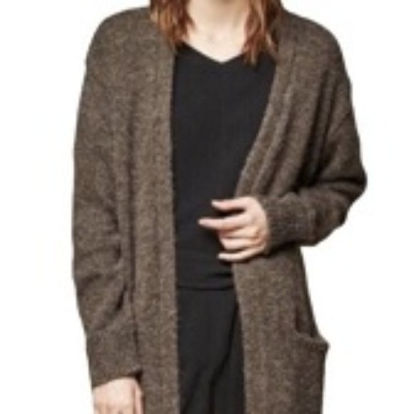 Anthropologie taupe alpaca blend duster - Picture 2 of 9